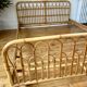 Vintage rattan bed two people