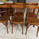 Suite of 6 chairs by Bistrot Baumann in 1940