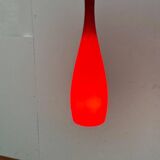 Glass pendant lamp of the mid-century Danish model by Jacob E. Bang for Fog & Mørup and Holmegaard, 1960s.