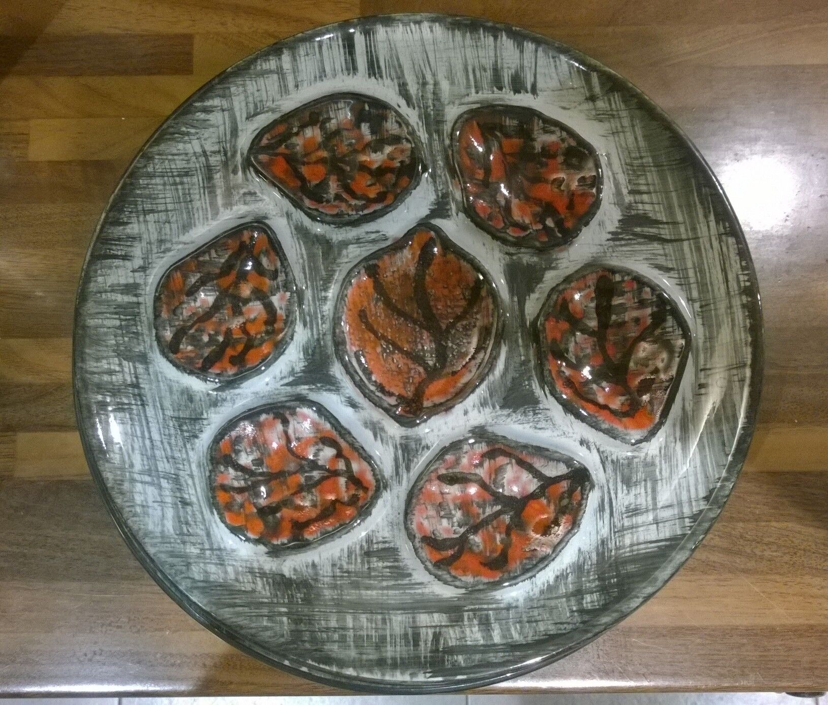 Pornic Faïencerie Oyster Plates 1960