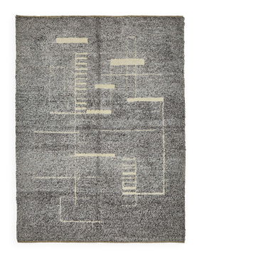 Tapis boho recyclé turc fait main 235 cm x 312 cm