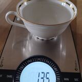 6 cups and saucers in Bavaria porcelain.