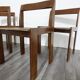 Chaises en bois vintage, années 1960, ensemble de 4