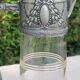 Pair of crystal and pewter jugs