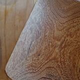 Ensemble assiettes et plat scandinave en bois massif vintage