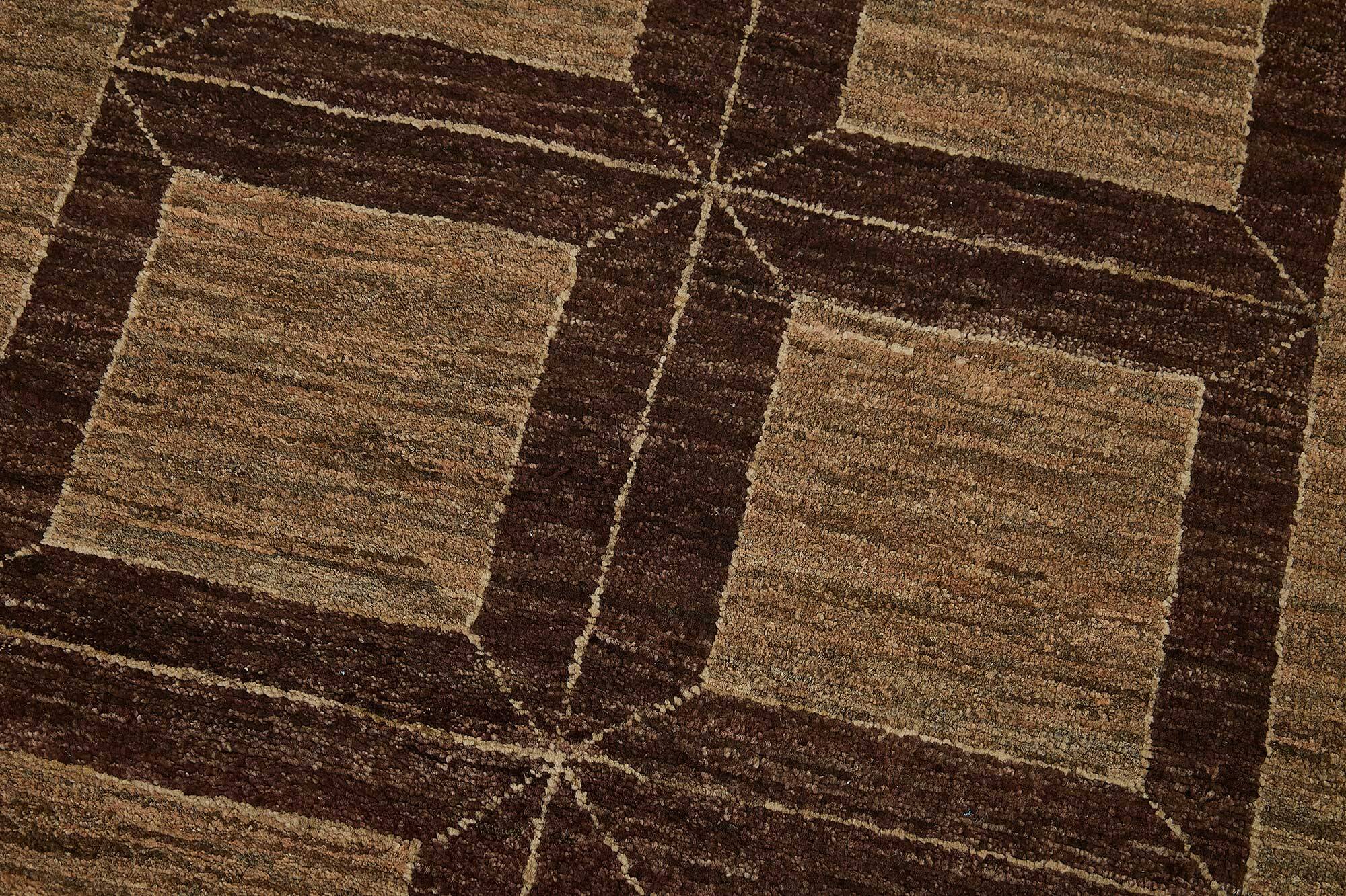 Tapis Oushak en laine noué à la main, 77 cm x 281 cm