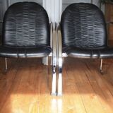 Pair of modernist Plichaise armchairs