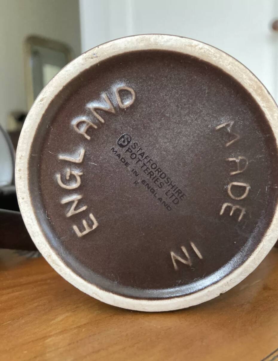 Staffordshire mugs 1970