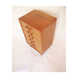 Scandinavian vintage dresser, 6 drawers