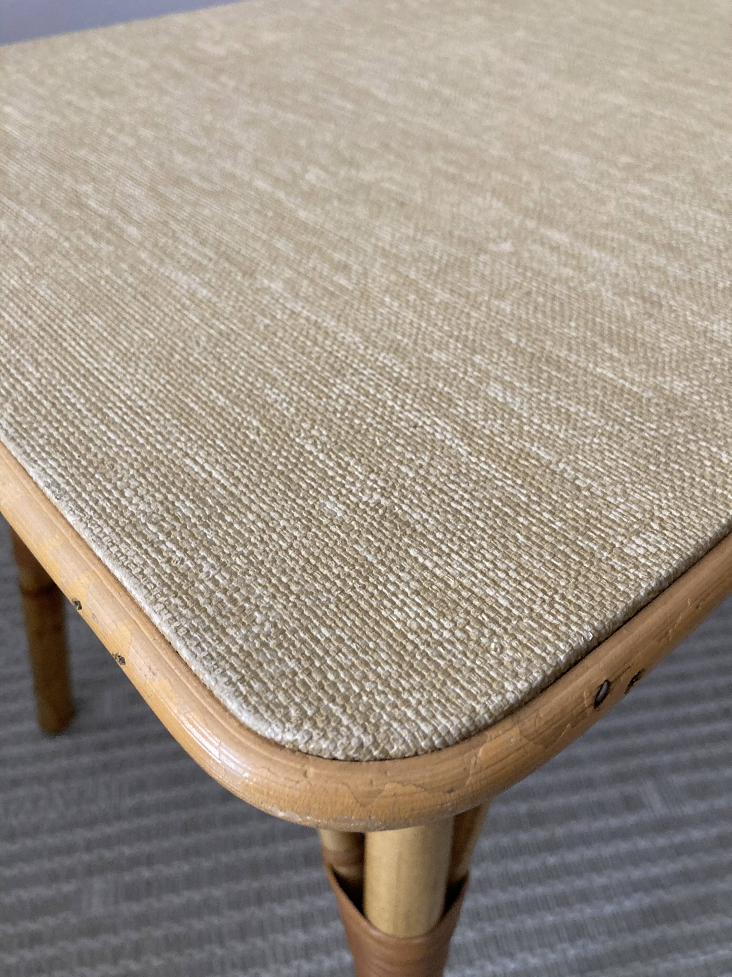 Vintage rattan coffee table