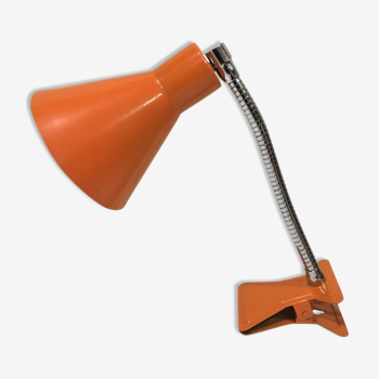 Orange pincer lamp