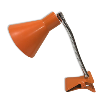 Orange pincer lamp