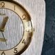 Vintage clock silent wall pendulum "Kienzle Formica white gray"