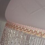 Pink pearl glass chandelier, charleston style
