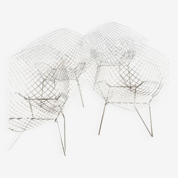 fauteuils Harry Bertoia Diamond chairs chaises diamant