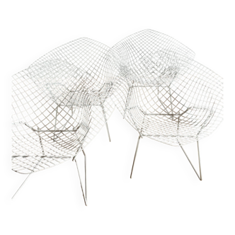 Harry Bertoia armchairs Diamond chairs diamond chairs