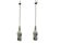 Murano Glass Light Pendants by De Mayo Set of 2