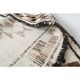 Vintage Turkish Oushak Handmade Wool Cotton White Runner Rug 90x338