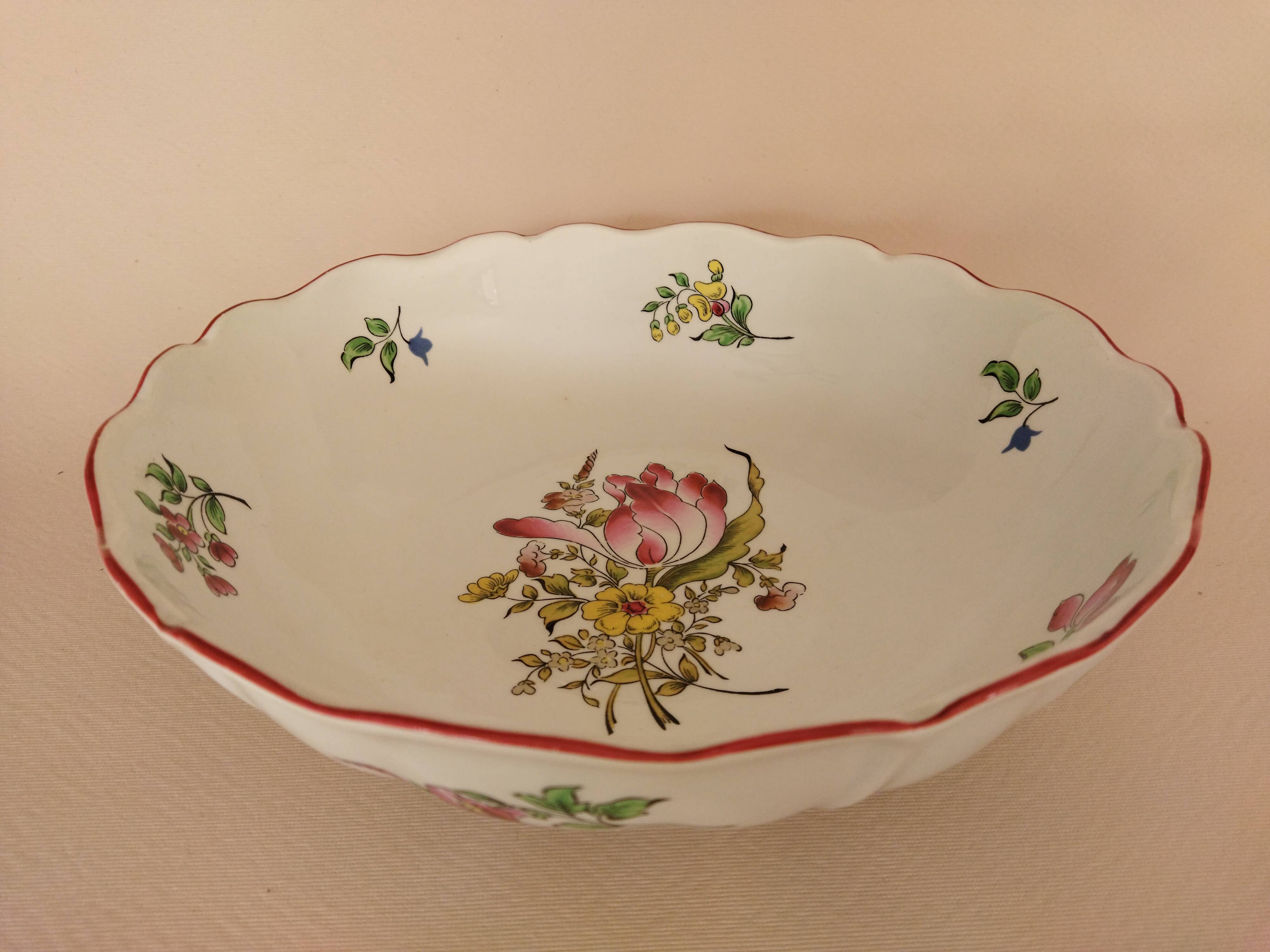 "Fine Street Lamp" salad bowl KG Lunéville