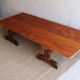 Table basse sur tréteaux de couvent
