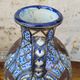 Filigree vase, ceramic, leather, enamel and metal, 19th century - Safi, Morocco
