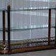 Versace console library in mahogany and brass