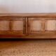 TV sideboard in raw solid oak and caning