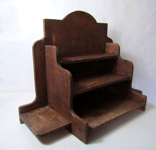 Ancienne étagère en bois format atypique