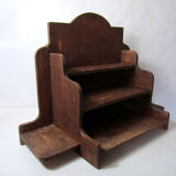 Old atypical wooden shelf