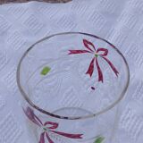 Vase en cristal gravé et émaillé 19 ème