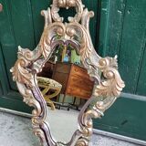 MIRROR IN LOUIS XV STYLE WITH GILDING AND SILVERING