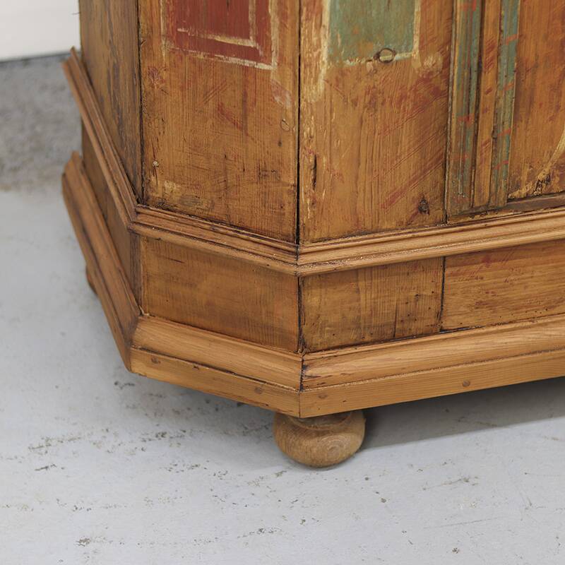 Painted Folk Art Bridal Cupboard 1764