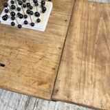 Two-sided central island counter in pine 220cm