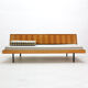 Sofa bed with storage compartment, ashwood