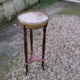Antique Louis XVI style side table with marble top