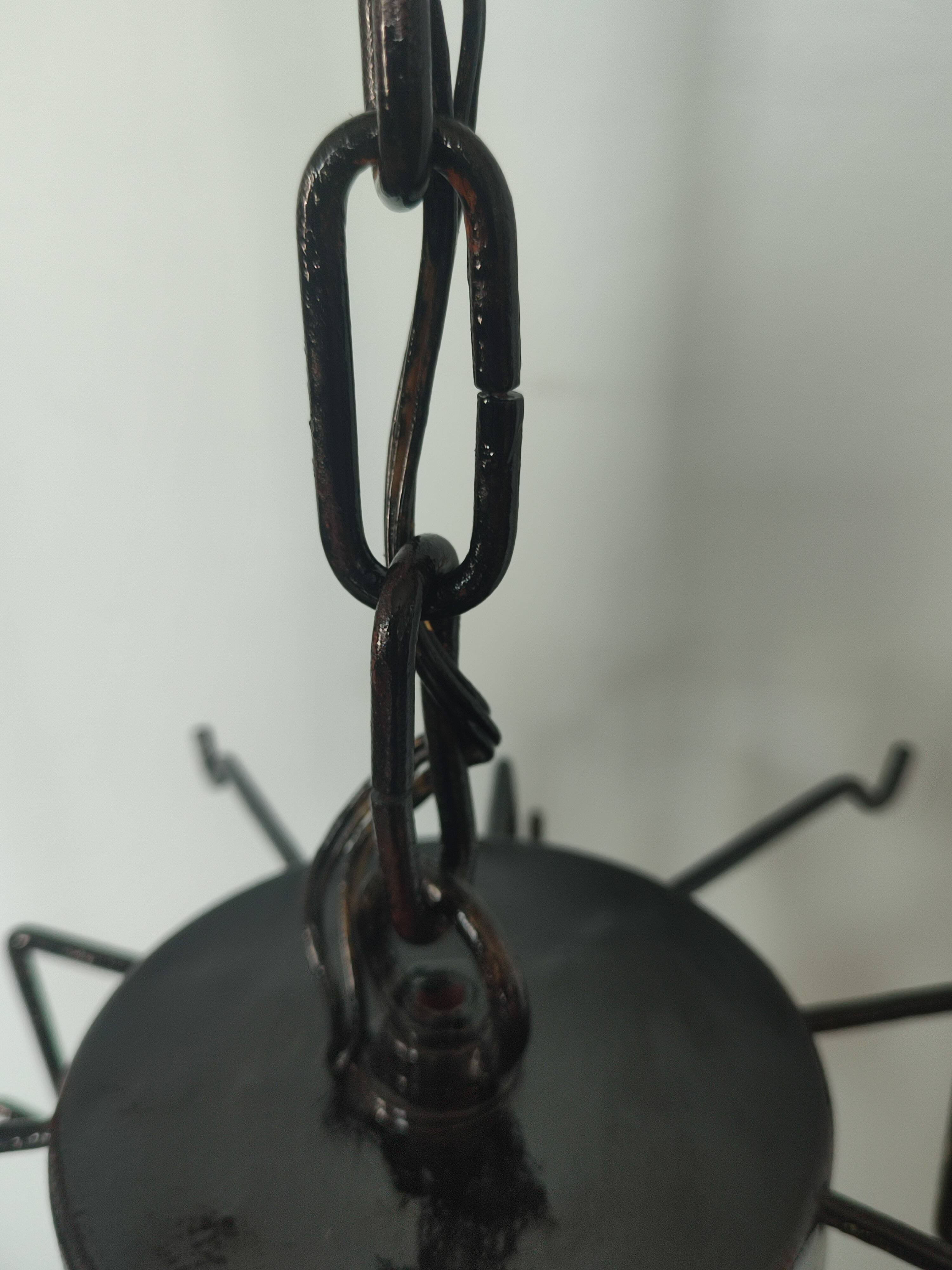 Vintage Murano Glass Disc Chandelier