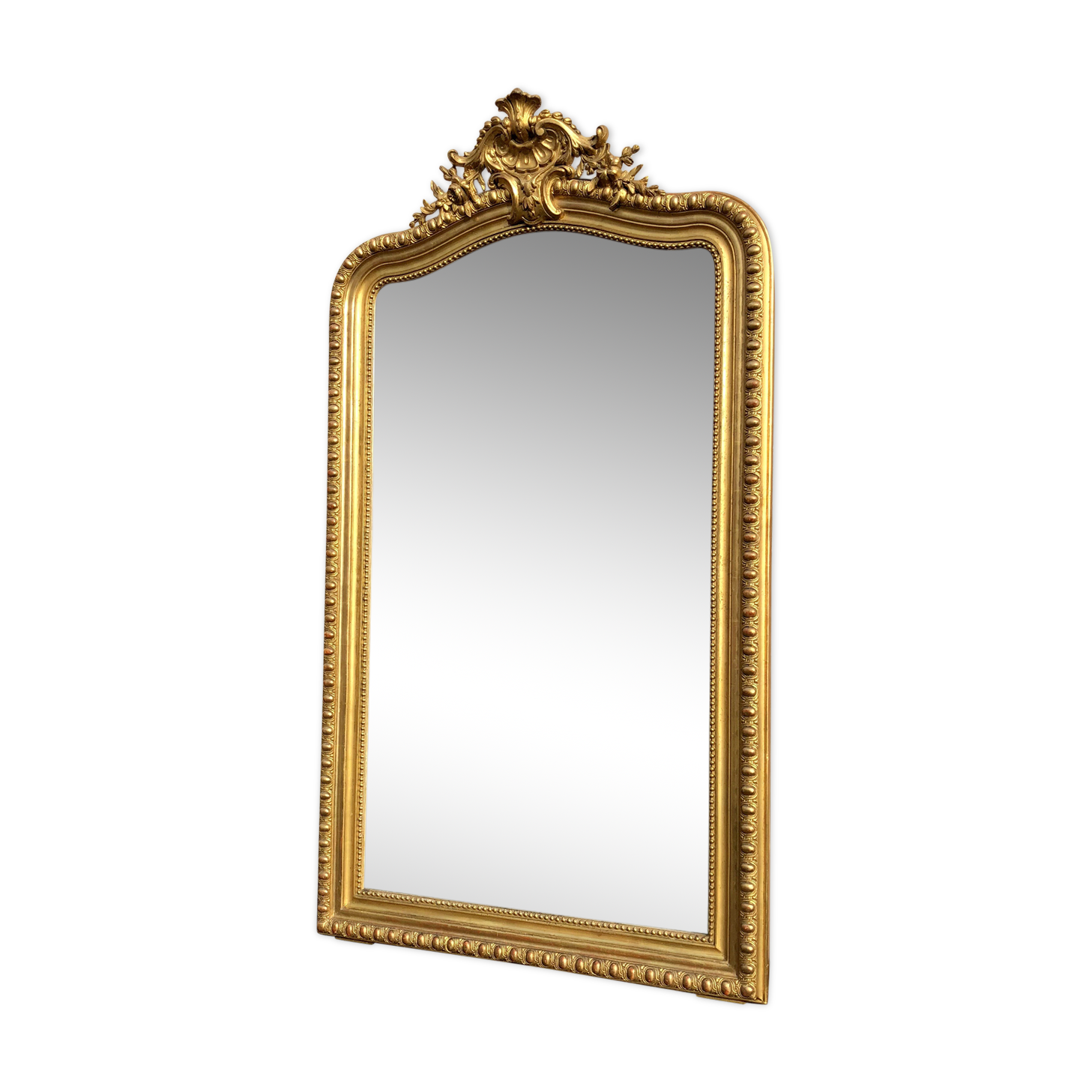 Large mirror 150 x 85 CM former gilding sheet d gold napoleon III