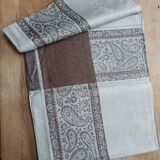 Damask linen tablecloth