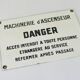 Danger enamel sign