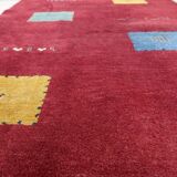 Tapis Gabbeh persan vintage en laine fait main – 143 x 202 cm - 1C1037