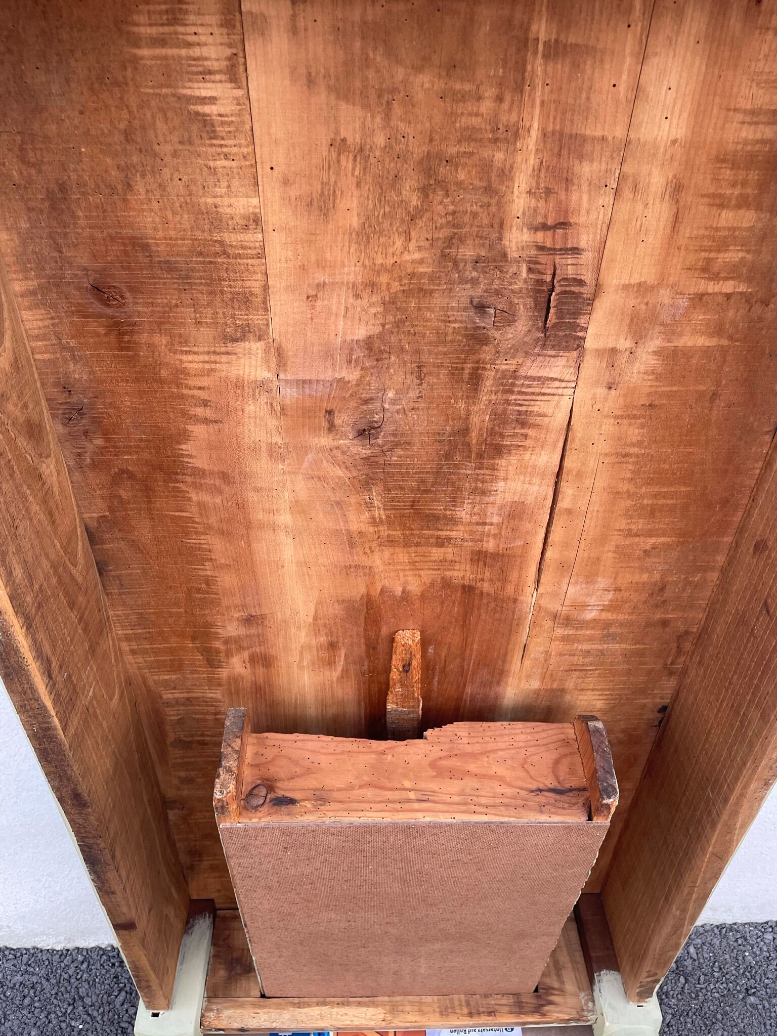 Painted wooden farmhouse table L120