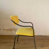 Child's armchair in yellow corduroy
