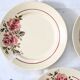 Set of 4 flat plates Badonviller, vintage French