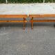 2 bancs en pin massif rustique style chalet / ferme 110cm