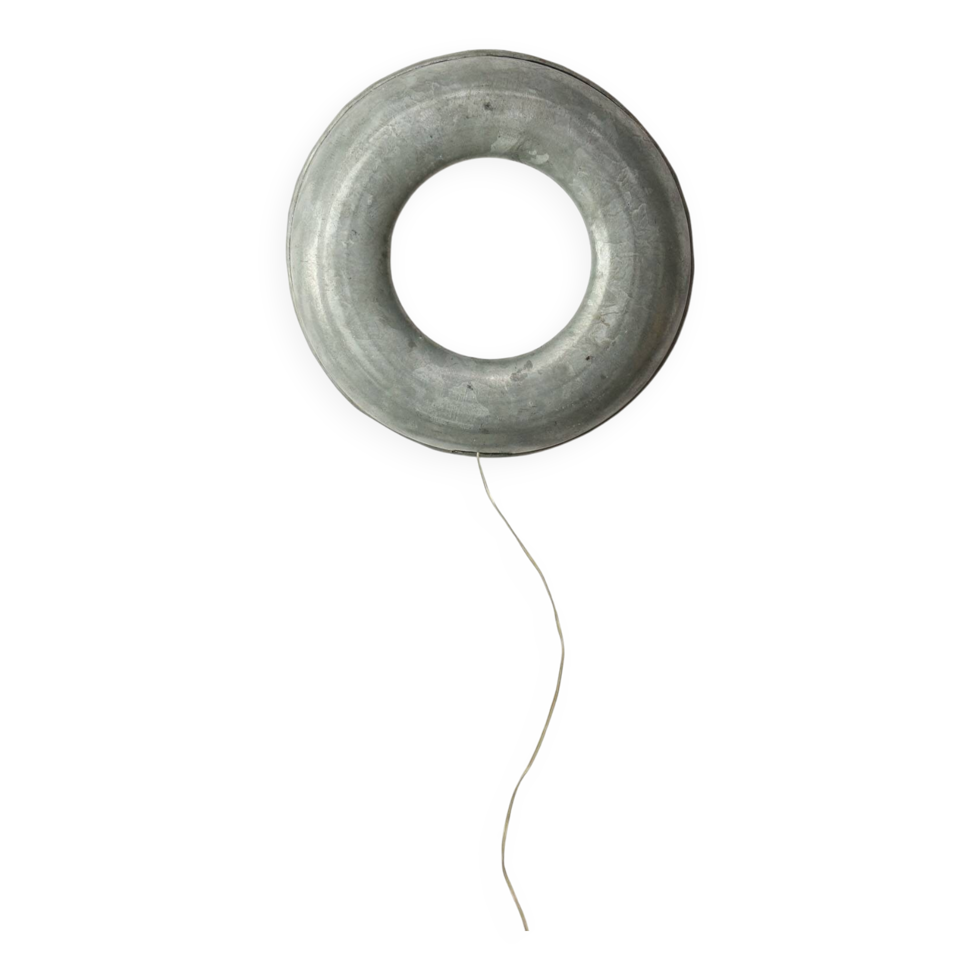 Vintage Italian Metal Donought Wall Lamp