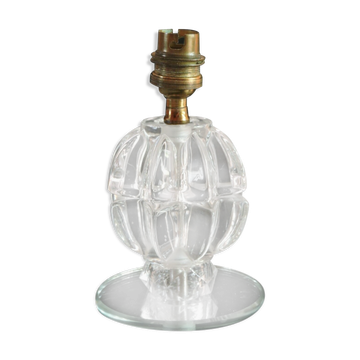 Art deco glass lamp foot