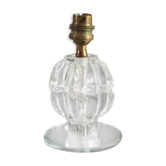 Pied de lampe verre art deco