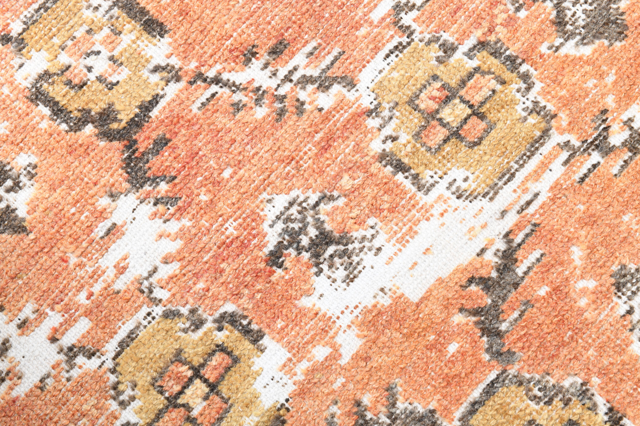 Geometric pattern turkish runner rug 350x85cm