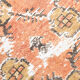 Geometric pattern turkish runner rug 350x85cm