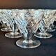 Set of 6 cut crystal glasses, Baccarat Brindisi model.